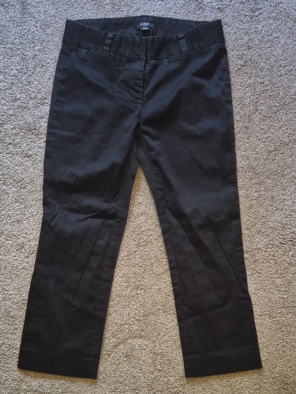 J. Crew Black Cropped Ankle Pants SZ 0 Petite